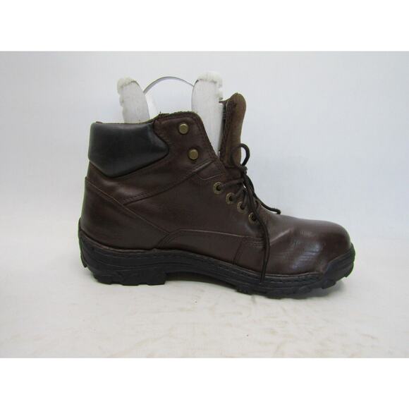 Wolverine Mens Sz 10.5 M Brown Leather Steel Toe Casual Comfort Ankle Work Boots main image 10